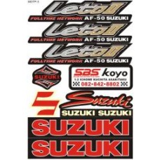 Наклейки на скутер Suzuki "Let's II" (мотр-3)