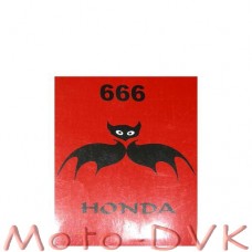 Наклейки на скутер HONDA номер 666 з років. мишею
