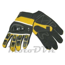 Мотоперчатки (с защитой пальцев) Armode MG-003 желтые