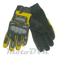 Мотоперчатки (з захистом пальців) Armode MG-014 жовті