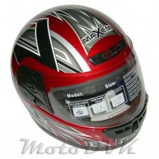 Шлем интеграл  Maxem  MX-109  красный