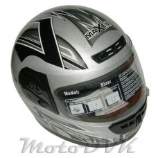 Шлем интеграл  Maxem  MX-109  серебр.