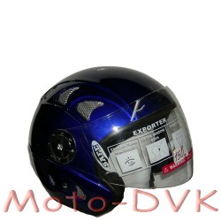 Мотошлем DVKmoto QL-K52  abs синий  без челюсти