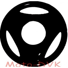 Колпаки на колесо черные на мотоцикл Ява 12в (к-т 4шт)