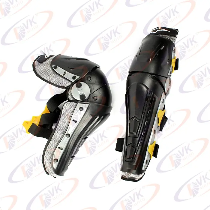 Мото наколенники Alpinestars Reflex чёрно-серые