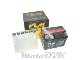 Акумулятор на скутер 12v4a c електролітом YTX4L-BS