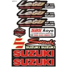 Наклейки на скутер  Suzuki "Let's I"  (мотр-4)