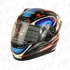 Шлем интеграл. ARMODE Speedy Fiberglass Черный\Синий