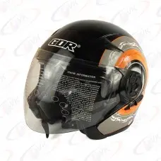 Шолом GDR 617 без чел.с 2 стеклами черн. з червоним XXL