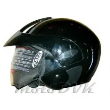 Шолом DVK QL-203 abs черн. без щелепи з козирком