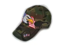 Кепка USA, зелений камуфляж