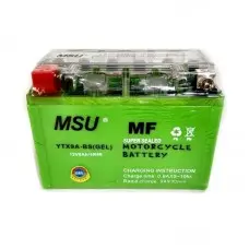 Гелевий акумулятор 12v 9a клем коробка YTX9A BS GEL низький (MSU)