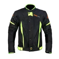 Мотокуртка текстильна літня RidingTribe JK-37 чорна, розмір XL