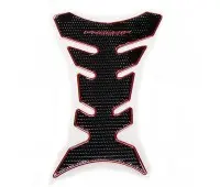 Наклейка на бак мотоцикла ProGrip, черная с красным бортиком