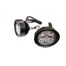 LED фари на 4 діода з кріпленням на дзеркала (к-т 2 штуки)