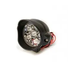 LED фара 6 діодів, крапля чорна