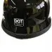 Каска німецька чорна глянсова DOT 108, розмір 2XL