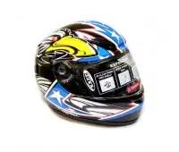 Мотошлем интеграл DVKmoto KY-115 Fiberglass черный, размер M