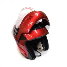 Мотошлем модуляр DVKmoto 1А1 червоний, розмір S