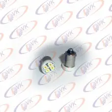 Лампа панелі 12v3w BA9S діодний біла 4 кристала (к-т 2 шт.)