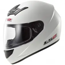 Мотошлем LS2 FF352 Rookie Single Mono White gloss, розмір XL