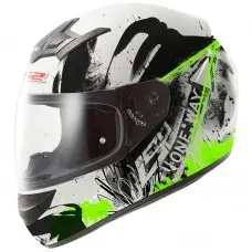 Мотошлем LS2 FF352 Rookie One Black-Fluo-Green, розмір S