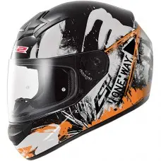 Мотошлем LS2 FF352 Rookie One Black-Fluo Orange, розмір L