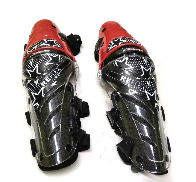 Мото наколенники шарнирные Alpinestars Reflex, чёрно-красные