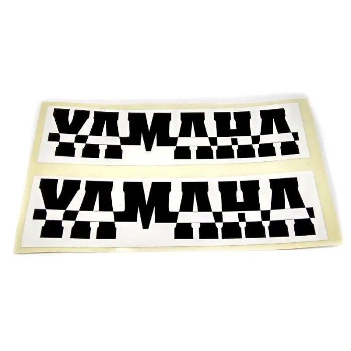 Наклейки на скутер YAMAHA середня шахматка чорна