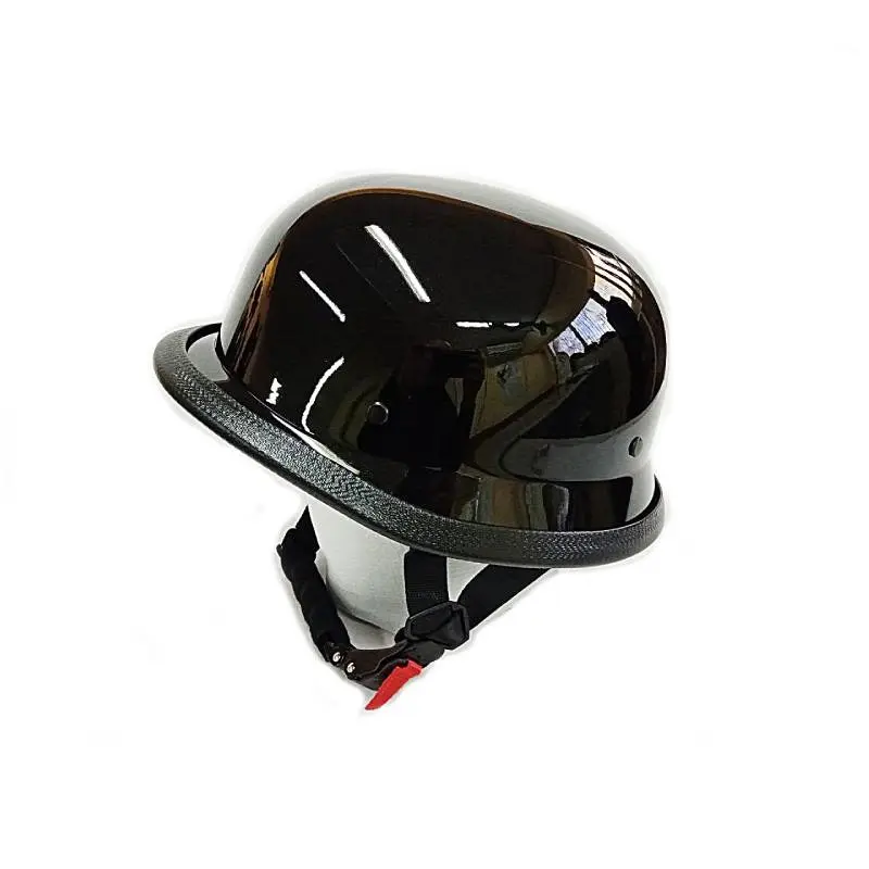 Каска німецька чорна глянсова DOT 108, розмір 2XL