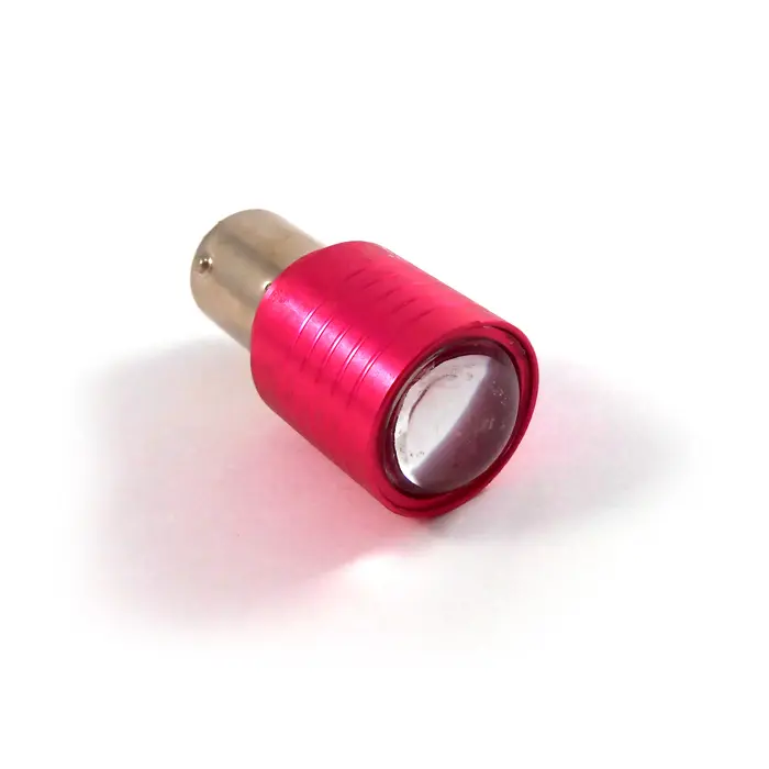 Лампа стоп Сигнал діодний 12v S25 червоне світло, двоконтактний