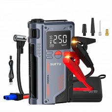 Пусковий пристрій на авто 4 в 1 Jump Starter ST9631 (компресор, ліхтарик, павербанк, кейс для зберігання) 