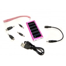 Универсальная мобильная батарея Solar 1350mAH 5.5 V малиновый