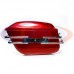 Багажники бічні прямокутні пластикові, з активним габаритом, червоні (к-т 2 штуки)