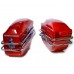 Багажники боковые прямоугольные пластиковые, с активным габаритом, красные (к-т 2 штуки)