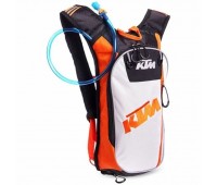 Мото рюкзак KTM з гідратор, чорно-білий-жовтогарячий