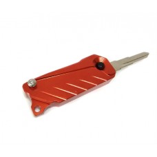 Брелок для ключів з заготівлею ключа (викидний) алюмінієвий, помаранчевий