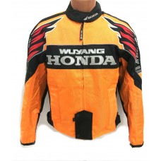 Текстильна мотокуртка Honda, оранжево-чорна, розмір L