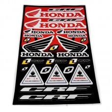 Наклейка Honda К252 червона (лист А3)