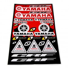 Наклейка Yamaha К254 червона (аркуш А3)
