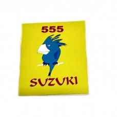 Наклейки на скутер SUZUKI номер 555 папуга