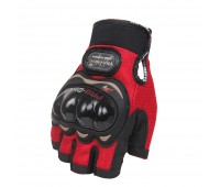 Мотоперчатки Pro-Biker без пальців червоні, розмір XXL (MCS-04)
