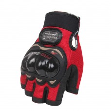 Мотоперчатки Pro-Biker без пальців червоні, розмір XXL (MCS-04)