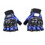 Мотоперчатки Pro-Biker без пальцев синие, L (MCS-04)