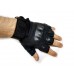 Тактические армейские перчатки без пальцев (цвет черный), размер L