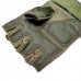 Тактические армейские перчатки без пальцев (цвет олива), размер М
