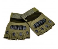 Тактичні армійські рукавички без пальців (колір олива), розмір XL
