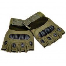 Тактичні армійські рукавички без пальців (колір олива), розмір XL