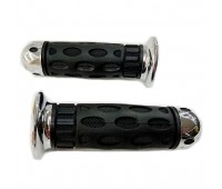 Ручки керма 22 мм на скутер XL-22 гумові чорні (к-т 2 штуки)