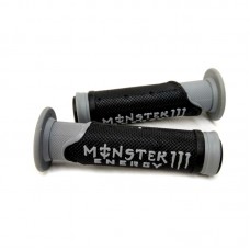 Ручки керма Moнстр 001 сірі, гумові (на кермо 22 мм)